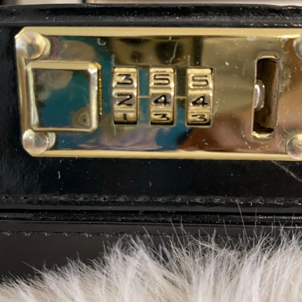Vintage Black Leather Briefcase